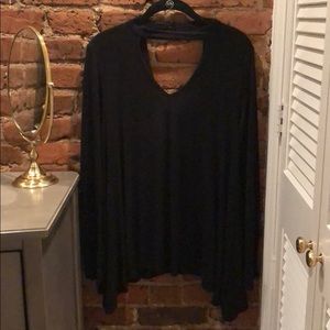Black long sleeve top